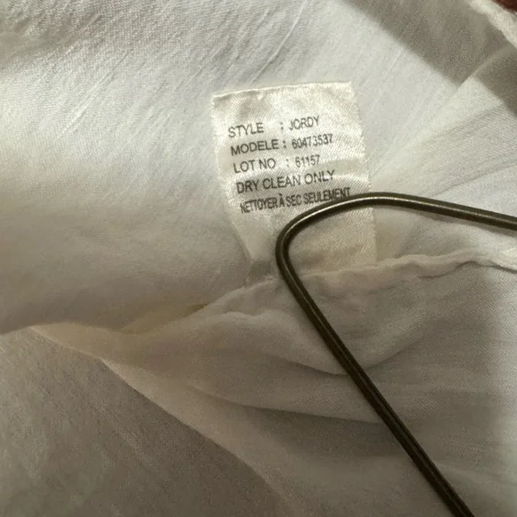 THEORY Elegant White Cap Sleeve Top - Picture 4 of 6